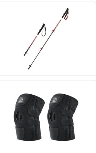 杖 登山の杖 軽量カーボン登山杖 エアウォーカー