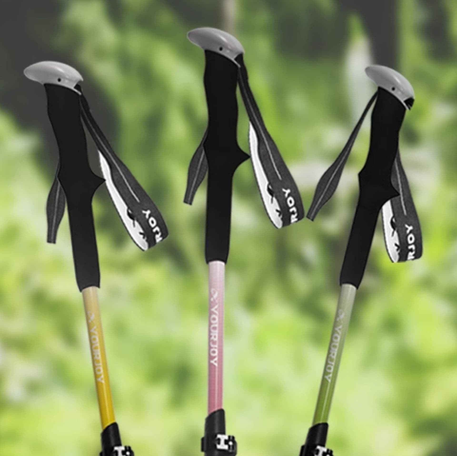 杖 登山の杖 軽量アルミ製 折りたたみ登山杖