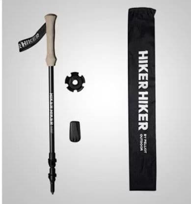 杖 登山の杖 超軽量炭素繊維製三段伸縮登山杖