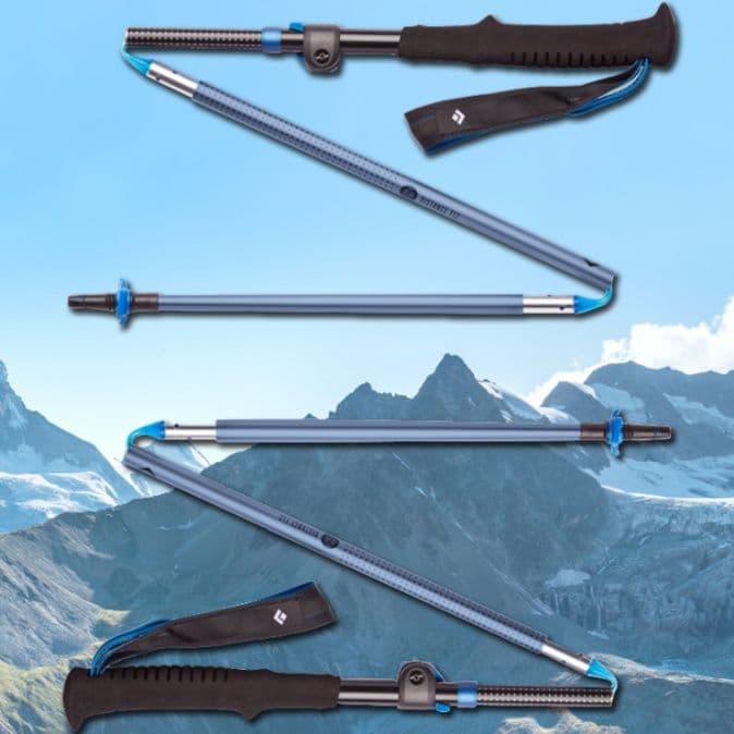 杖 登山の杖 折りたたみ式高機能登山ステッキ