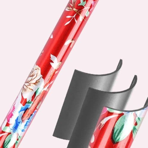 杖 ウォーキングの杖 折りたたみ式 花柄デザイン軽量杖
