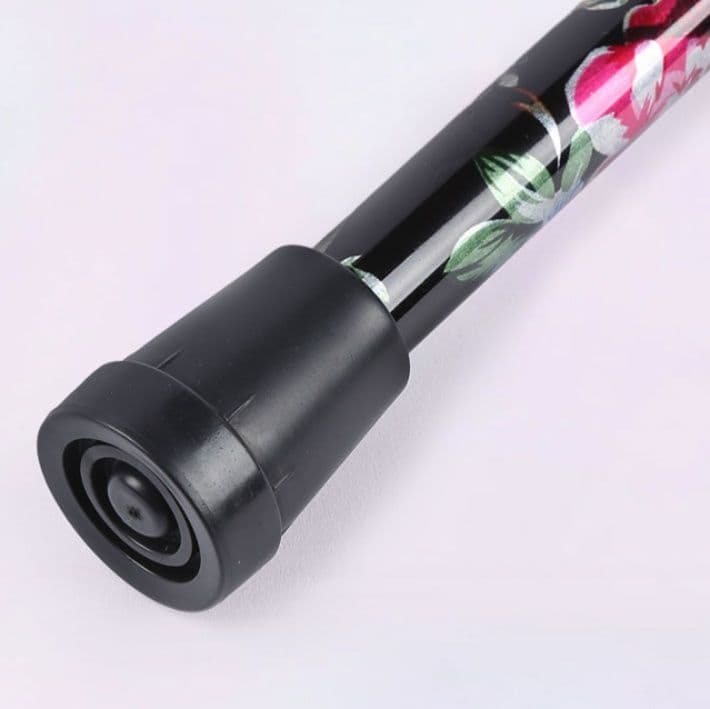 杖 ウォーキングの杖 折りたたみ式 花柄デザイン軽量杖