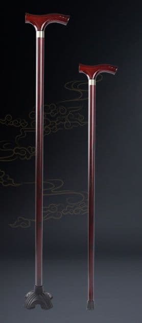 杖 ウォーキングの杖上質木製長寿杖 安心サポート