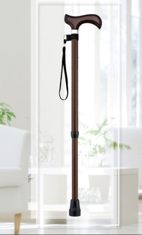 杖 ウォーキングの杖 折りたたみ式高級木製グリップ杖
