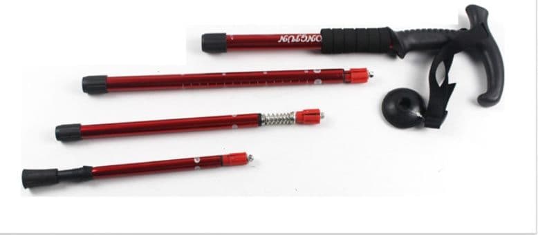 杖 登山の杖 多機能アウトドア軽量伸縮杖