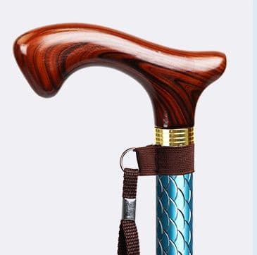 杖 ウォーキング杖 匠心彫り 高級木製調節杖