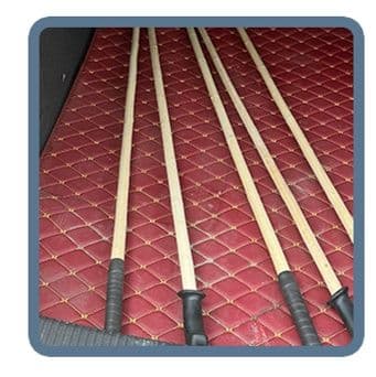 杖 登山の杖 山岳散策 耐久木製トレッキング杖