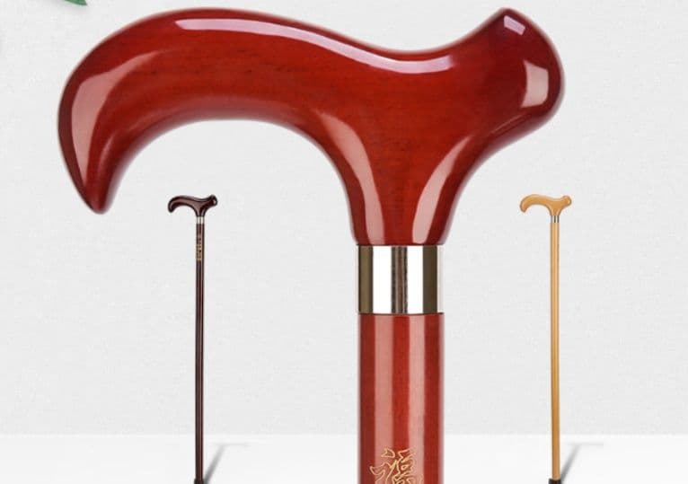 杖 ウォーキングの杖 伝統美彫刻入り高級漆塗り杖