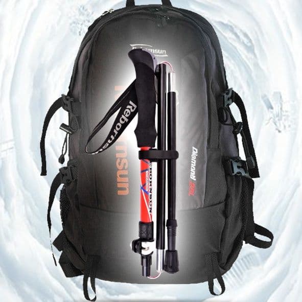 杖 登山の杖 軽量折りたたみ式トレッキング杖