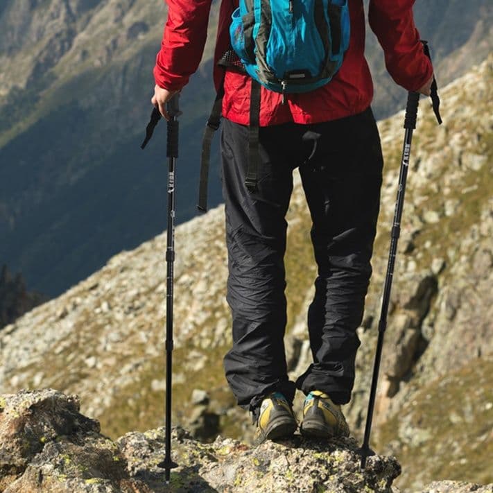 杖 超軽量伸縮アルミ登山サポーター