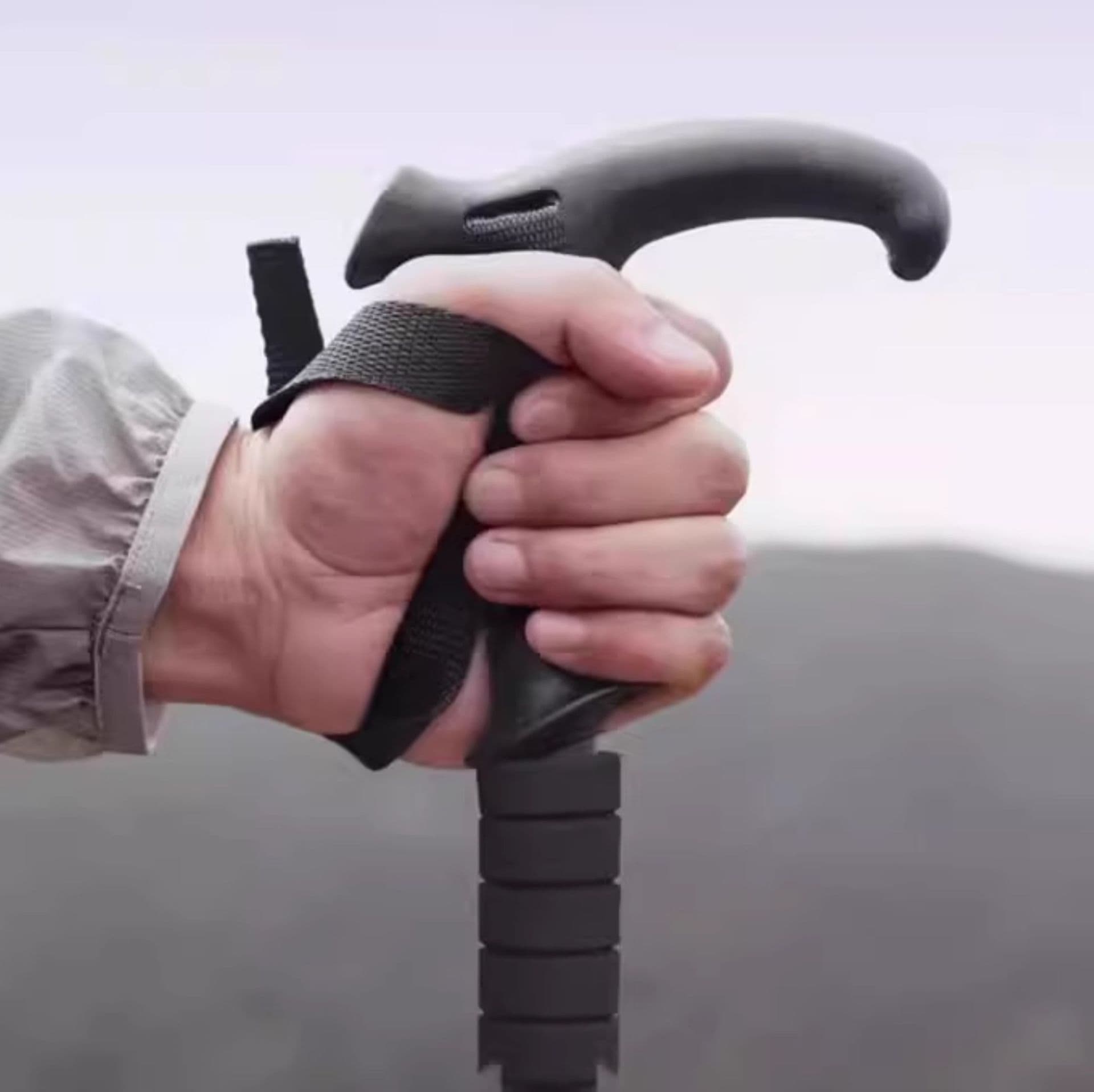 杖 人間工学グリップ トレッキングステッキ