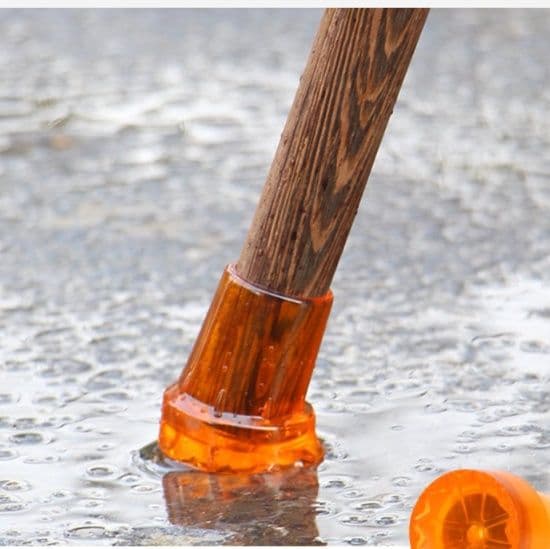 杖 匠心木造り 鳥背型グリップ杖