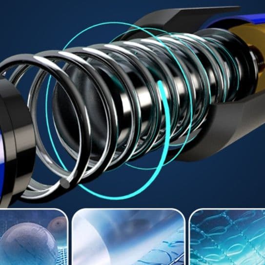 杖 四節伸縮衝撃吸収登山杖