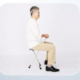 杖 多機能イス付き照明杖