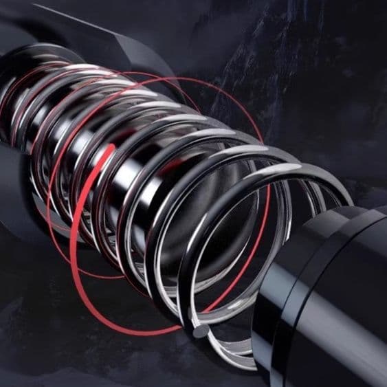 杖 伸縮衝撃吸収登山杖