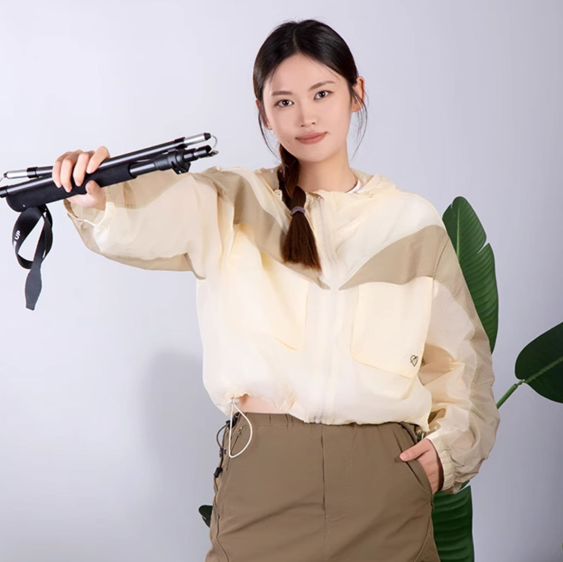 杖 軽量折りたたみ多機能登山杖