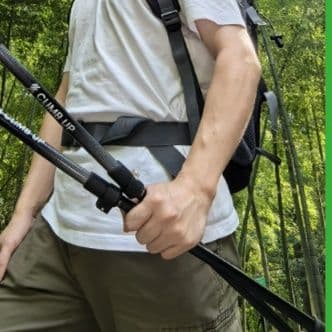 杖 超軽量伸縮登山サポーター