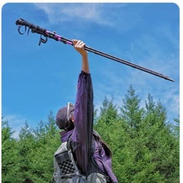 杖 超軽量伸縮登山サポーター