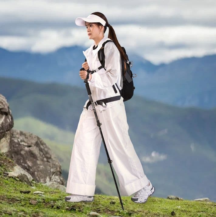 杖 超軽量伸縮登山サポーター