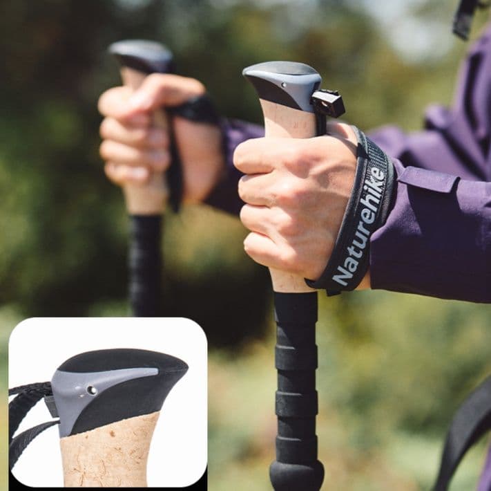 杖 超軽量三段伸縮式登山杖