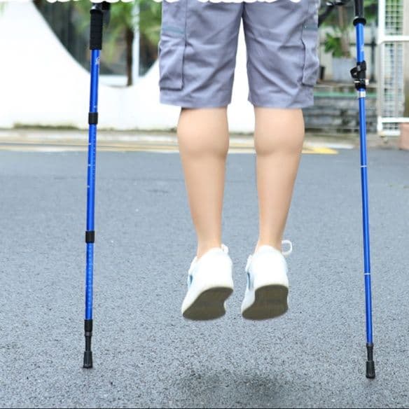 杖 折りたたみ式アルミ登山杖