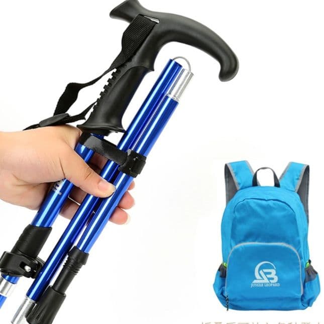 杖 折りたたみ式アルミ登山杖
