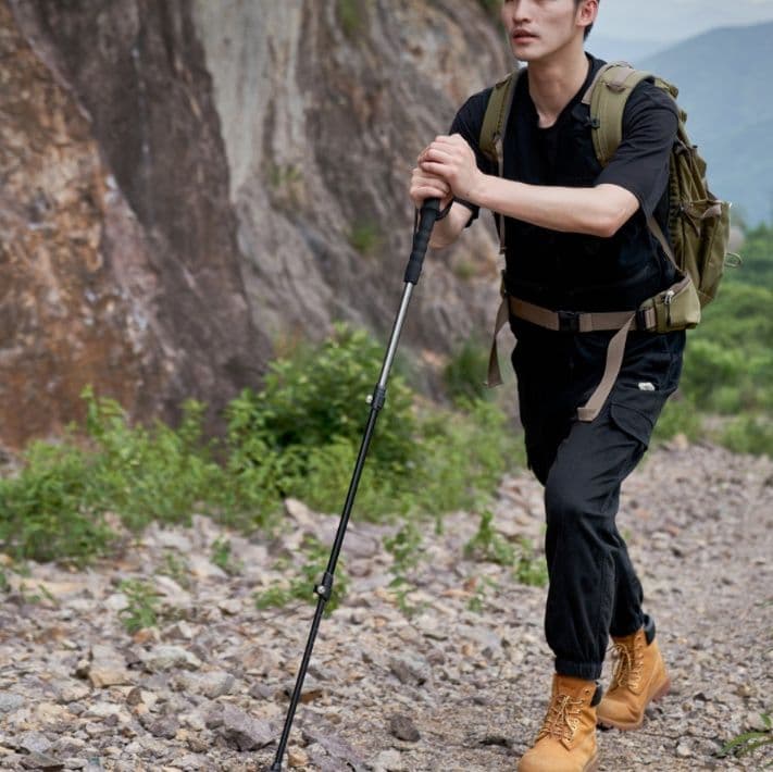 杖 親子伴走 身長調節アウトドアステッキ