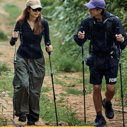 杖 三節式超軽量炭素繊維登山杖