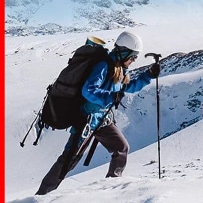 杖 四節伸縮アルミ登山杖