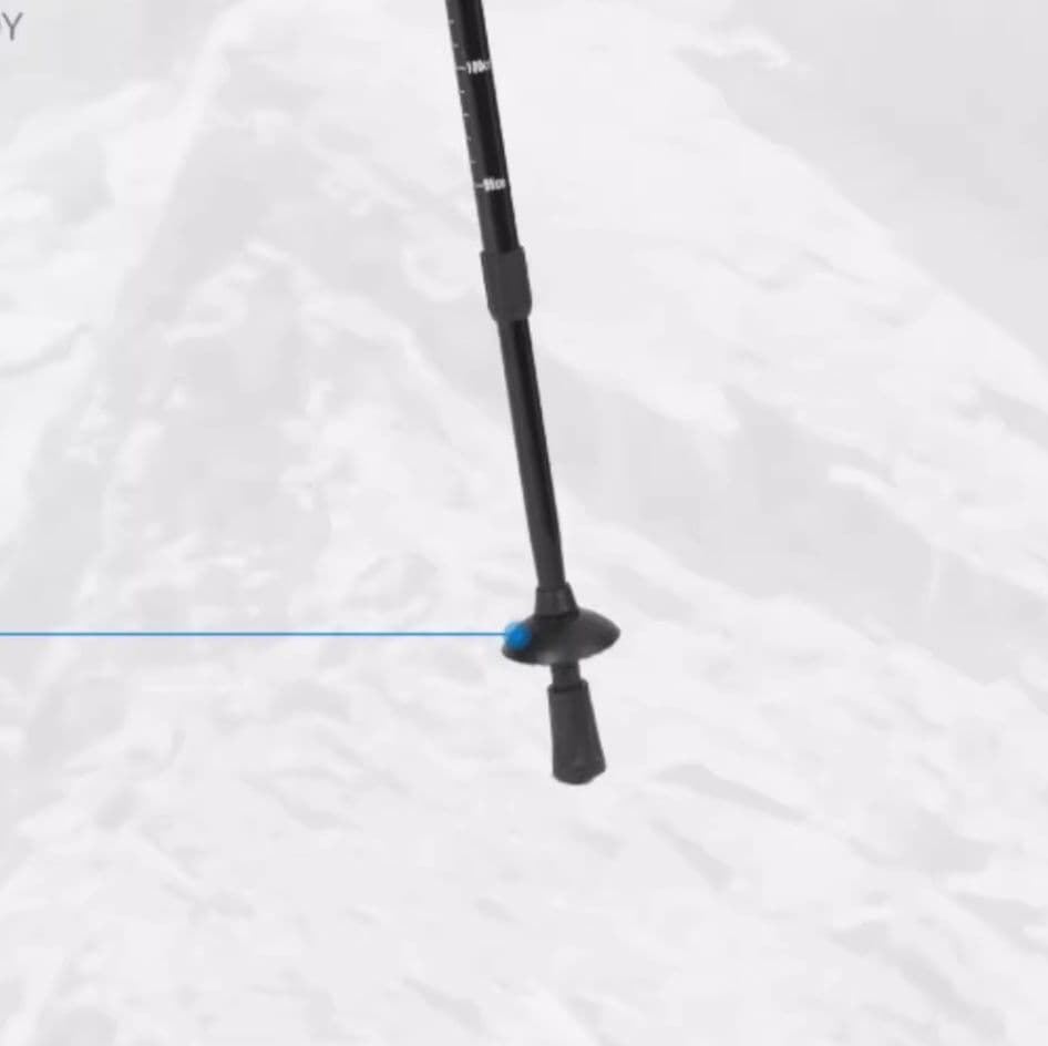 杖 四節伸縮アルミ登山杖