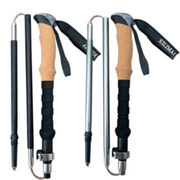 杖 高強度五節折りたたみ登山杖