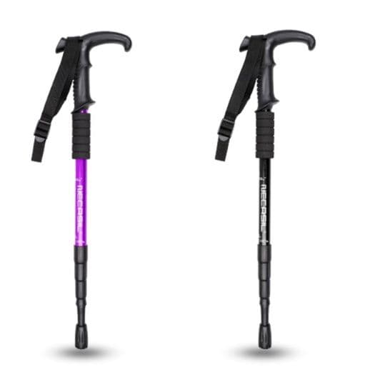 杖 弾簧減震伸縮登山杖