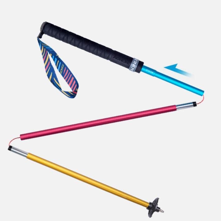 杖 軽量折りたたみトレッキング杖