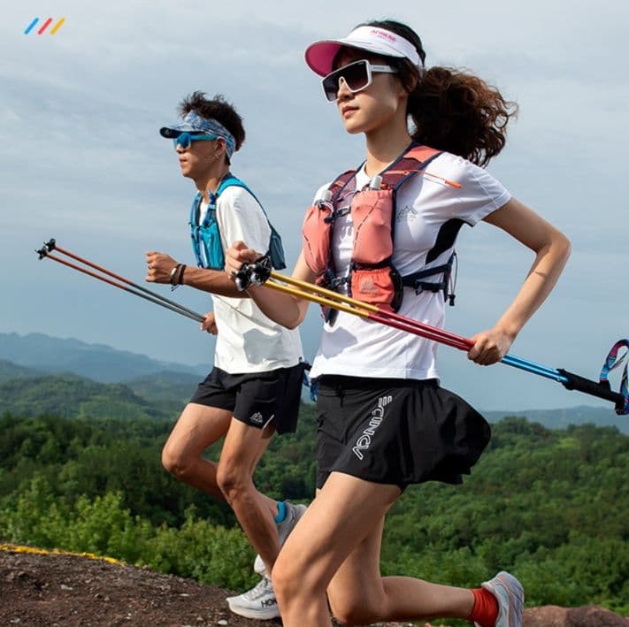 杖 軽量折りたたみトレッキング杖