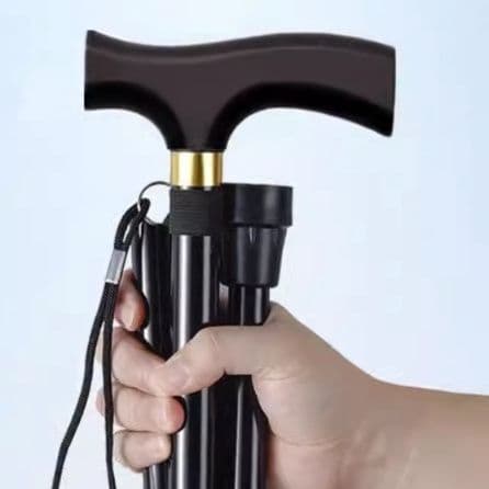 杖 高度調節機能付き折りたたみ杖