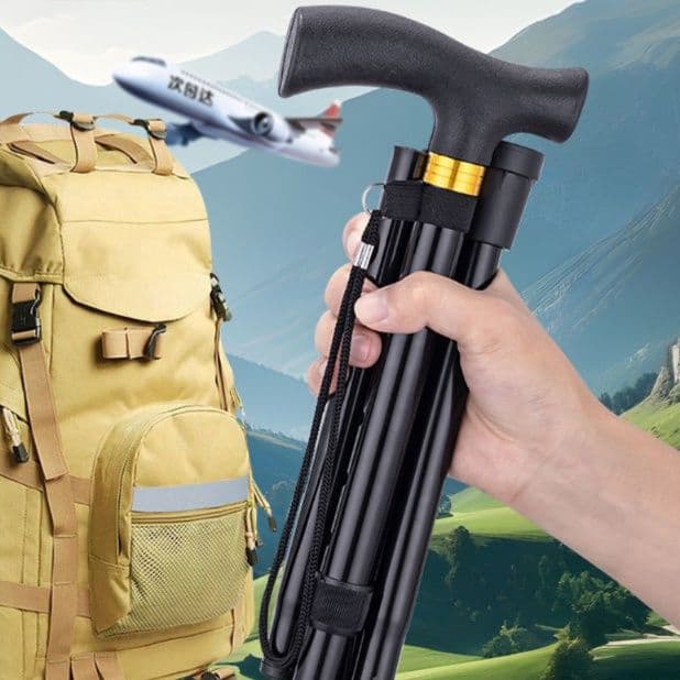杖 携帯便利な折りたたみ登山杖