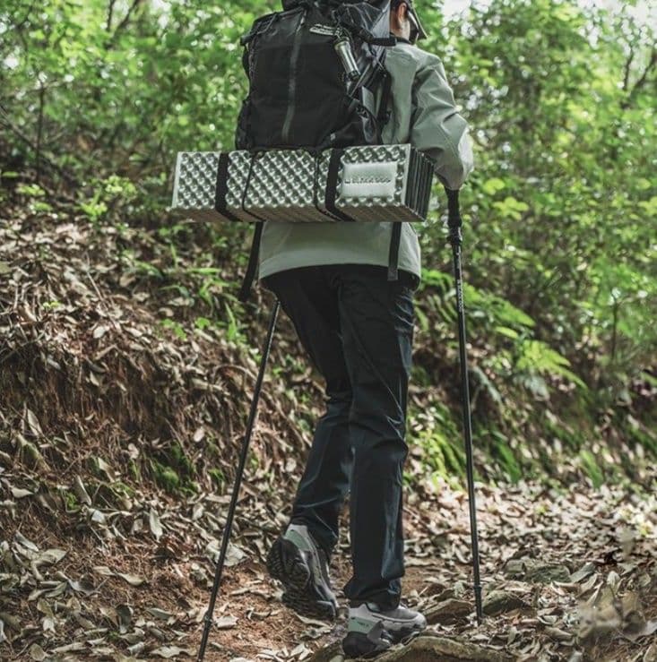 杖 軽量折りたたみ式登山杖二本組