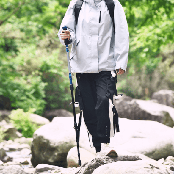 杖 軽量伸縮式登山用歩行支援杖