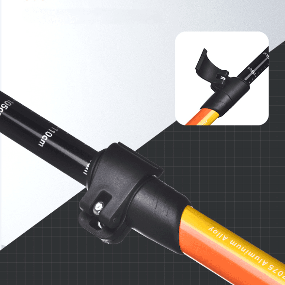杖 軽量伸縮式登山用歩行支援杖