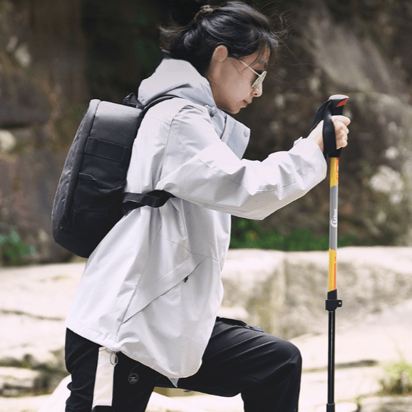 杖 軽量伸縮式登山用歩行支援杖