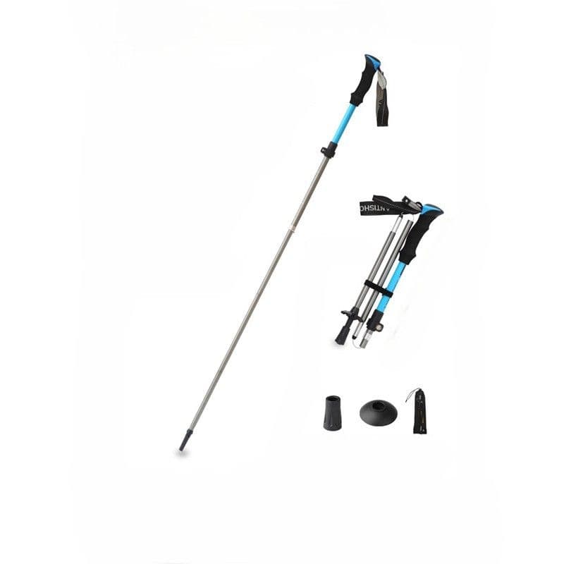 杖 軽量アルミニウム合金伸縮式登山杖