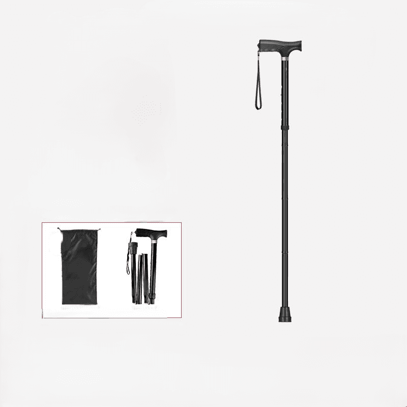 杖 高齢者向け軽量調節式折りたたみ歩行杖