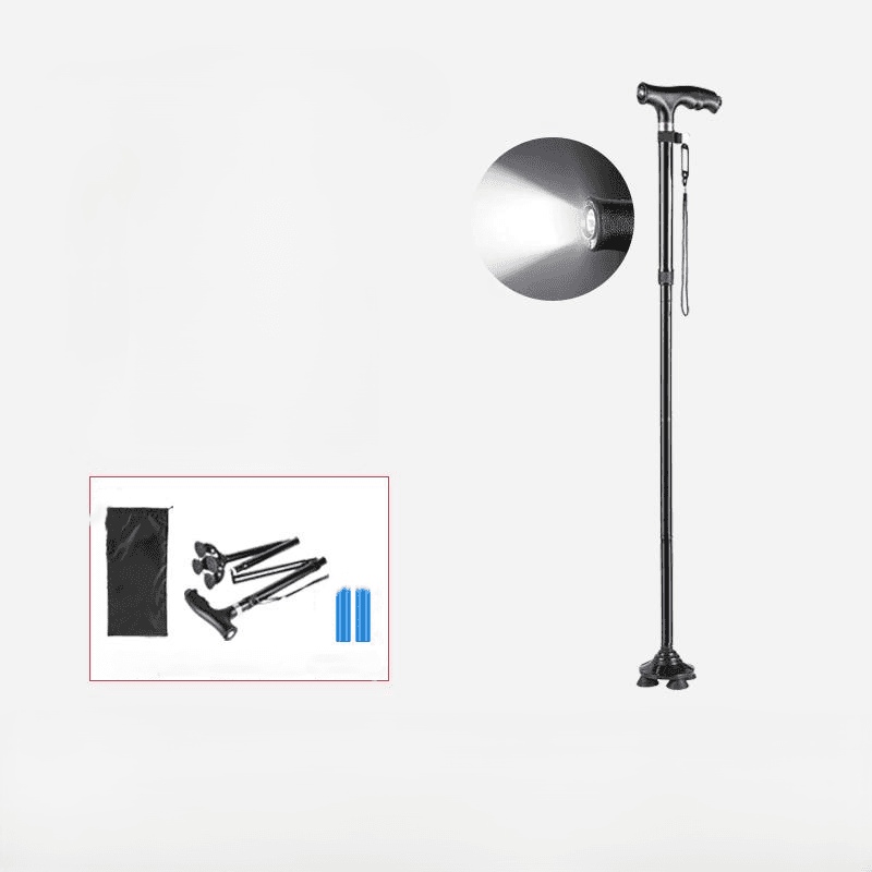 杖 高齢者向け軽量調節式折りたたみ歩行杖