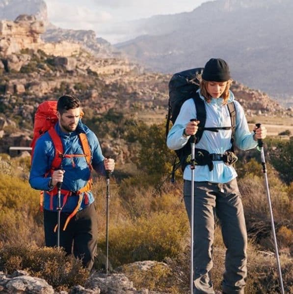 杖 超軽量折りたたみ式登山杖二本組
