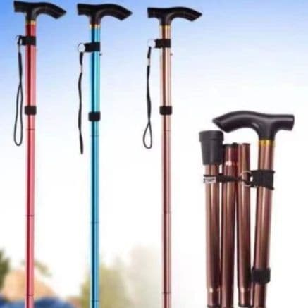 杖 軽量 折りたたみ 長さ調整可 ウォーキングの杖