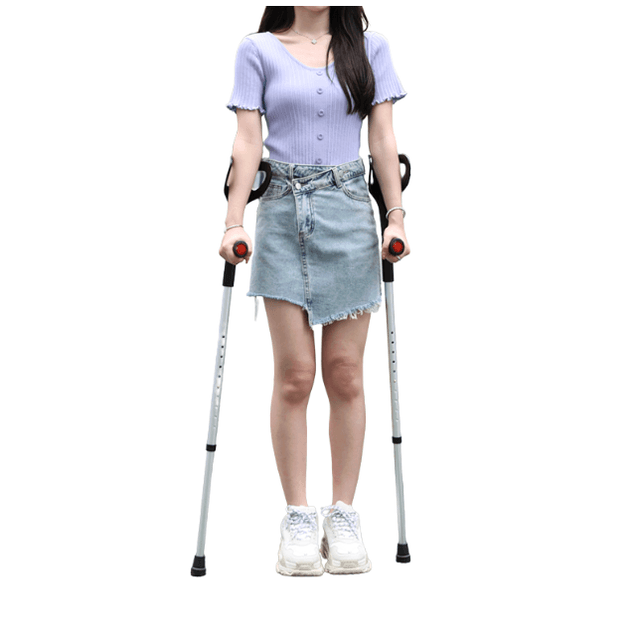 杖 松葉杖 軽量アルミ製前腕支持型松葉杖