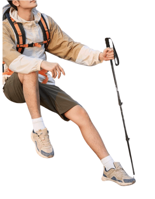 杖 登山の杖 超軽量炭素繊維折りたたみ登山杖