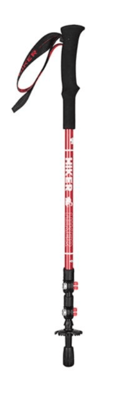 杖 登山の杖 泥除け機能付き多段式トレッキング杖