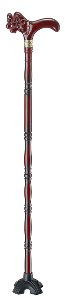 杖 ウォーキングの杖 龍頭彫刻 高級木製ステッキ