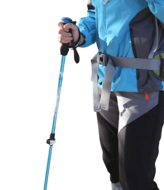 杖 ウォーキングの杖 軽量折りたたみ式トレッキングステッキ